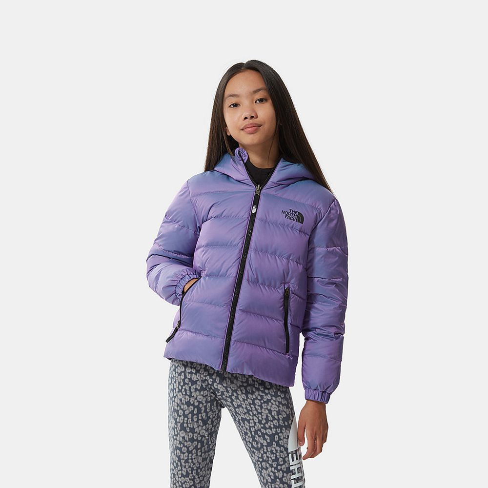 The North Face Jackets Girls Australia - The North Face Reversible Printed Hyalite Purple Hiking (SP